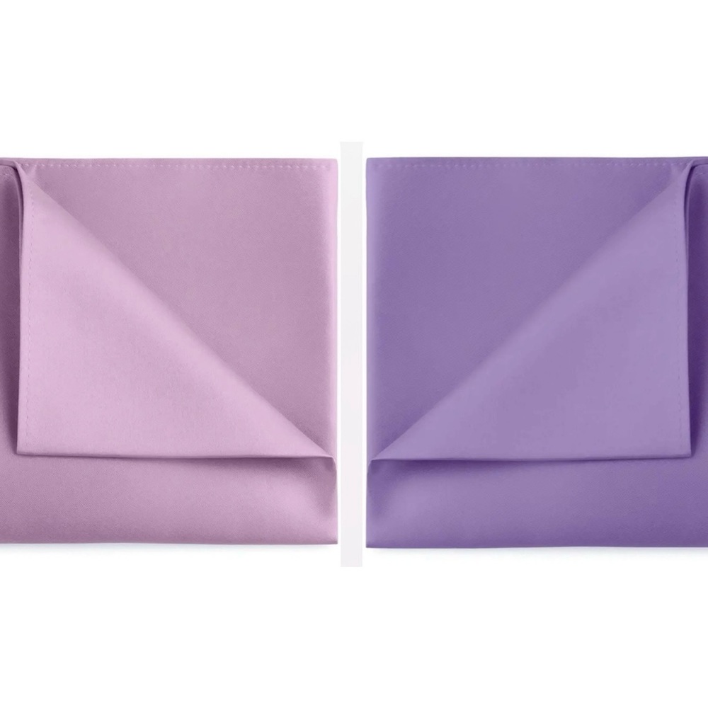 AZAZIE | 12” | Lilac Lavender Mauve Satin Dress Pocket Square